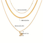 5 Styles Love Butterfly Moon Zircon Pendant Necklace For Women Teen Daughter Jewelry Birthday Gifts