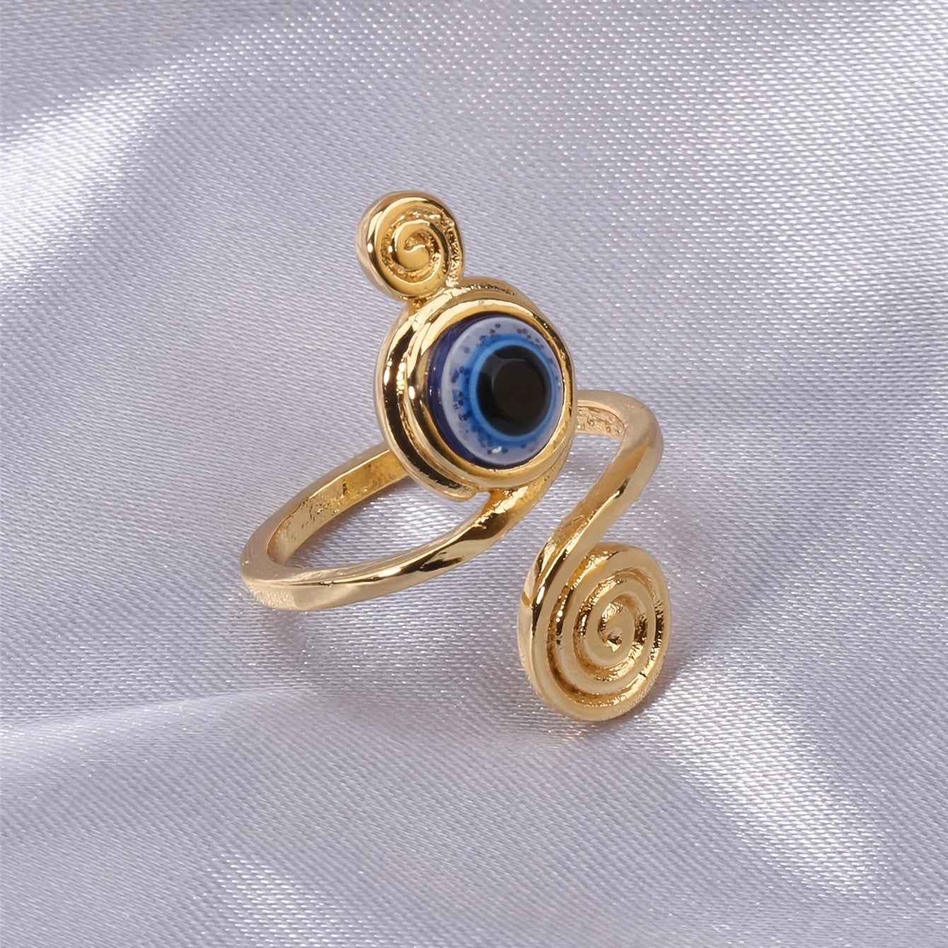 1 Pc Vintage Style Evil Eye Toe Ring Summer Beach Foot Jewelry Gift Adjustable