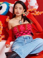 LB Hand Crochet "Dragon Head" Earrings LOJL111