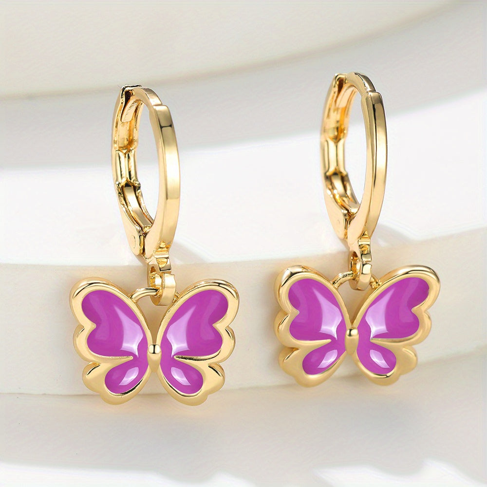 Gorgeous 18K Gold Plated Butterfly Earrings - A Timeless Gift for the Stylish Woman