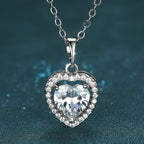 Gorgeous White Crystal Pendant Necklace - A Timeless Valentine's Day Gift for the Special Woman in Your Life!