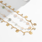Elegant Butterfly Body Chain Jewelry with Natural Chip Stone Beads - 2pcs