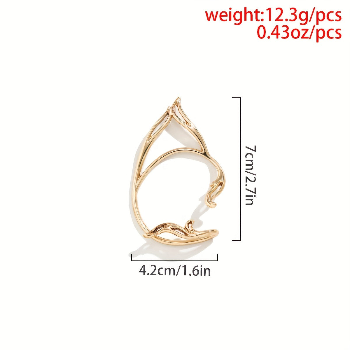 1pc Elf Ear Cuff