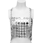 1pc Exaggerated Sequin Bikini Chest Chain / Skirt Chain Bling Bling Body Chain Jewelry Deco