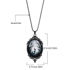 Gothic Crow Forest Pendant Necklace: A Stylish Men's Rope Necklace for the Darker Side of Fashion