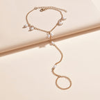 Step Up Your Style with our Vintage Toe Ring Anklet - Perfect for Women and Girls!
