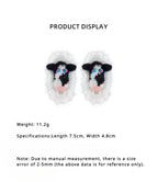 LB Hand Hook Braided Plush “Cowâ€?Hair Clip LOJL67