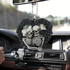1pc Halloween Skull Heart Car Decoration - Perfect for Birthday Parties, Christmas Trees, and More!