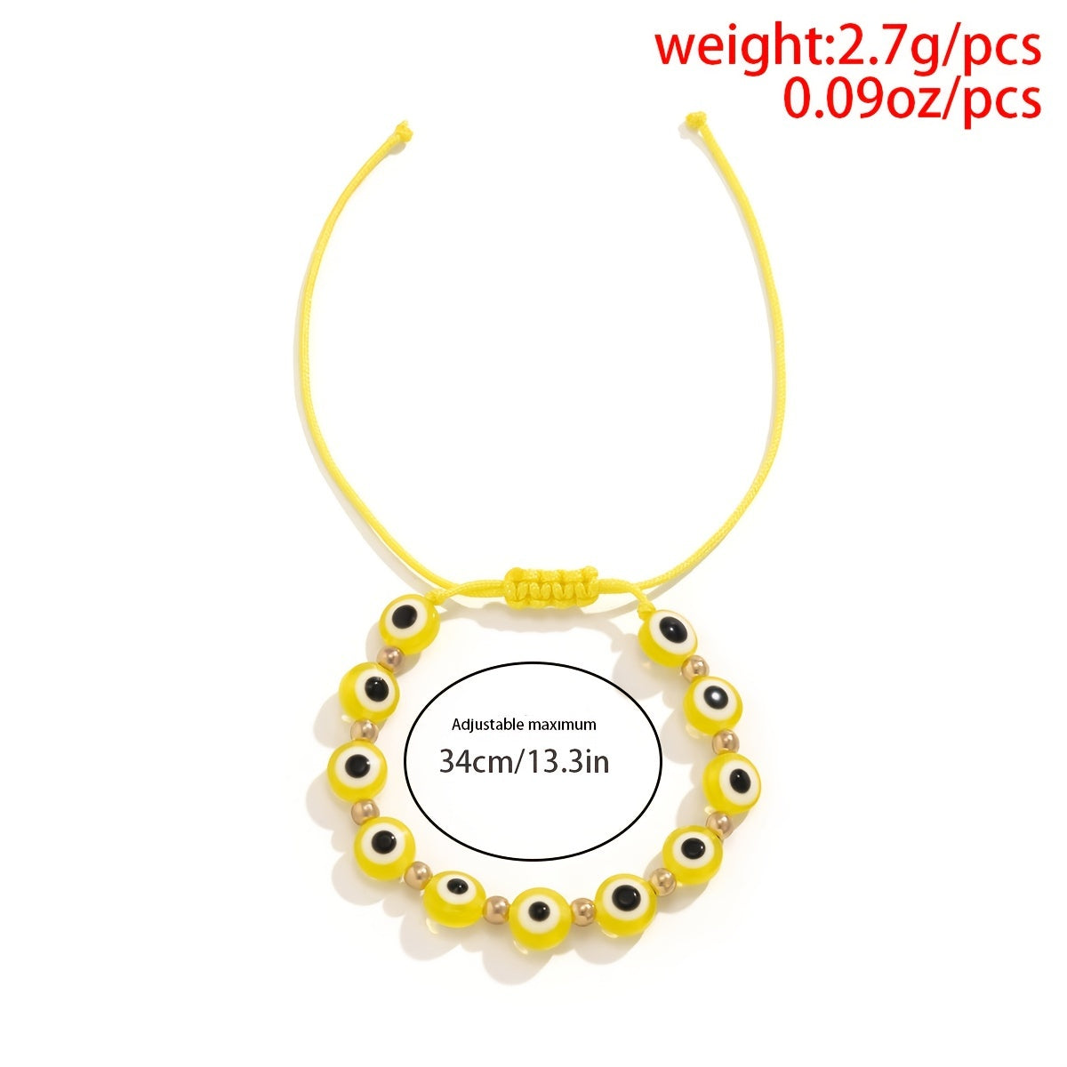 2023 New In: Colorful Devil's Eye Adjustable Hand Braided Bracelet - A Unique Women's Jewelry Piece!