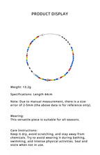 LB Rainbow Beaded Necklace  LOJL50 CUSTOMIZE