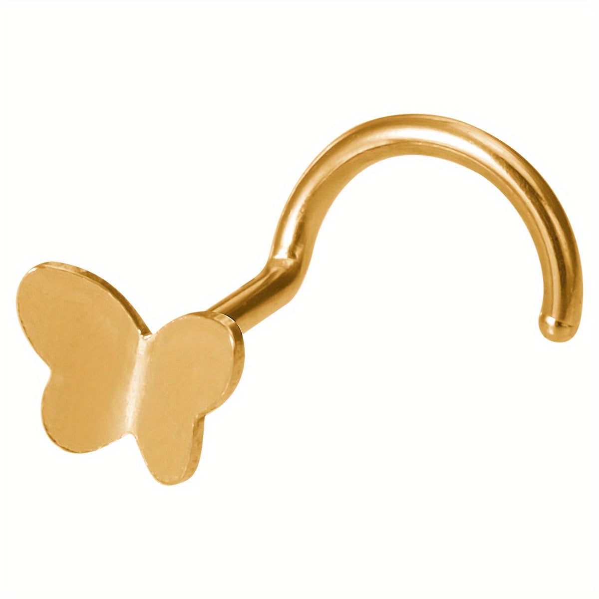 Mini Butterfly Nose Rings Stud Earrings Piercing Nariz Bone Studs Screw Stainless Steel Nostril