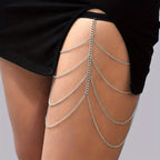 Creative Elastic Multi-layer Chain Butterfly Leg Chain
