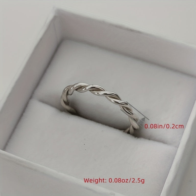 Women's Twists Ring All-match Women's Clothing Accessories 1 Pc