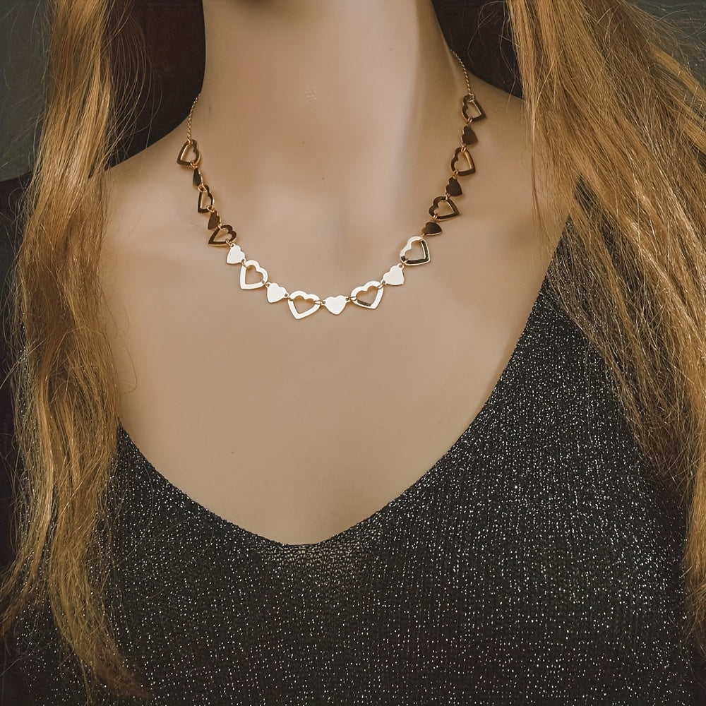 Creative Multiple Heart Love Alloy Women's Necklace For Mother's Day Valentine's Day Gift