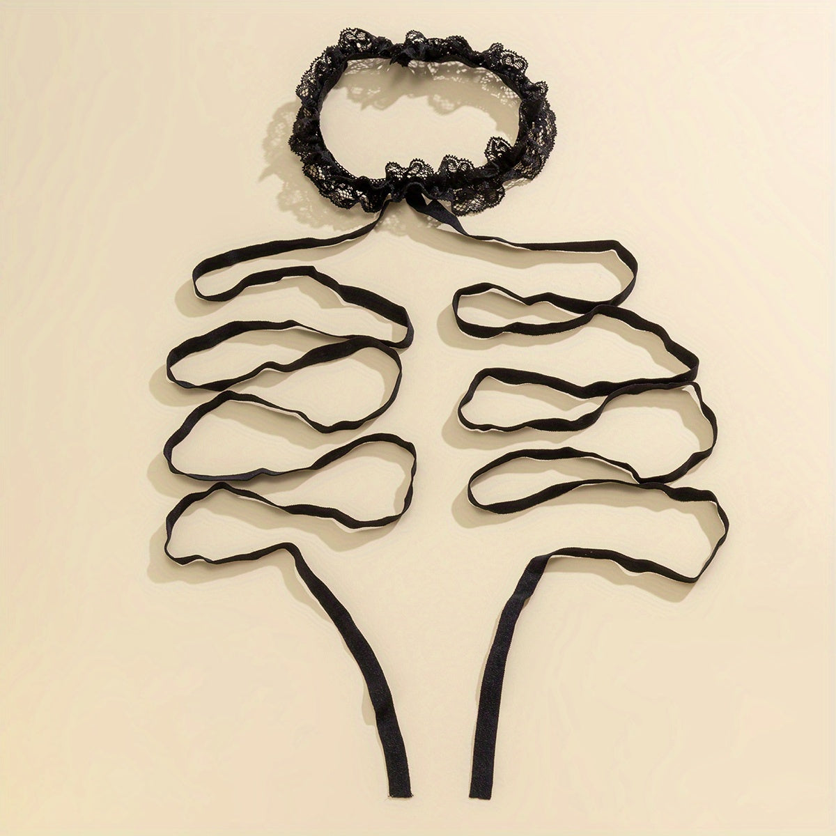 1pc Elastic Crisscross Strappy Strap Leg Chain Body Chain