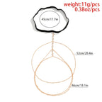 Glamorous Bohemian Leg Chain with Sparkling Round Cut Rhinestones