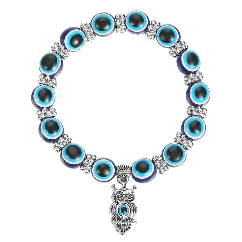 Devil's Eye Bracelet featuring Turtle and Butterfly Eye Pendants Perfect for Kids