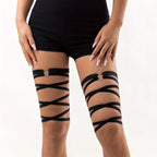 1pc Sexy Stretch Crisscross Strappy Leg Chain Punk Style Body Chain Jewelry