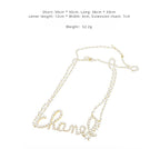 FN Letters Temperament Belt Sweater Chain LOJS35