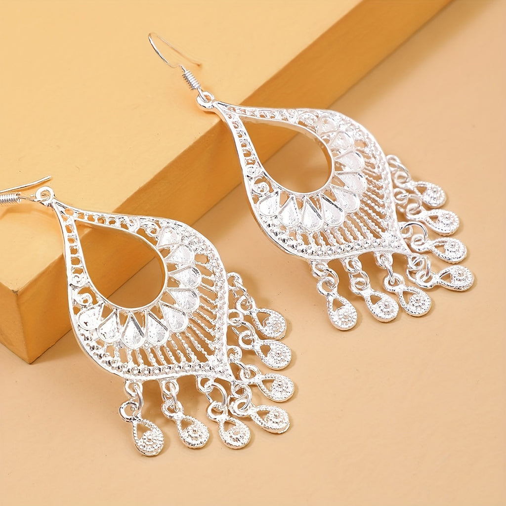 Gorgeous Bohemian Earrings - Zinc Alloy Silver Plated Jewelry - Perfect Gift for the Elegant Woman!