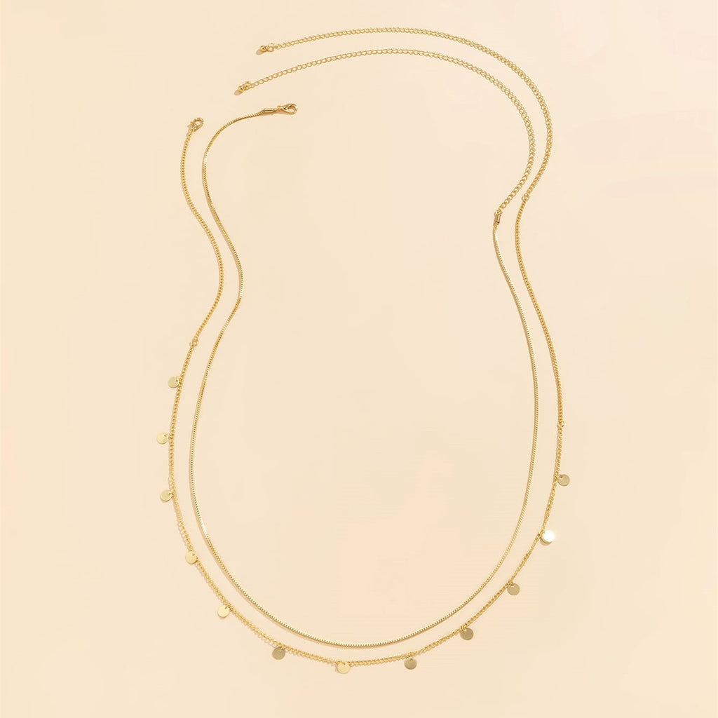 2pcs Disc Charm Waist Chain - Add a Touch of Elegance to Your Outfit!