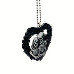 1pc Halloween Skull Heart Car Decoration - Perfect for Birthday Parties, Christmas Trees, and More!