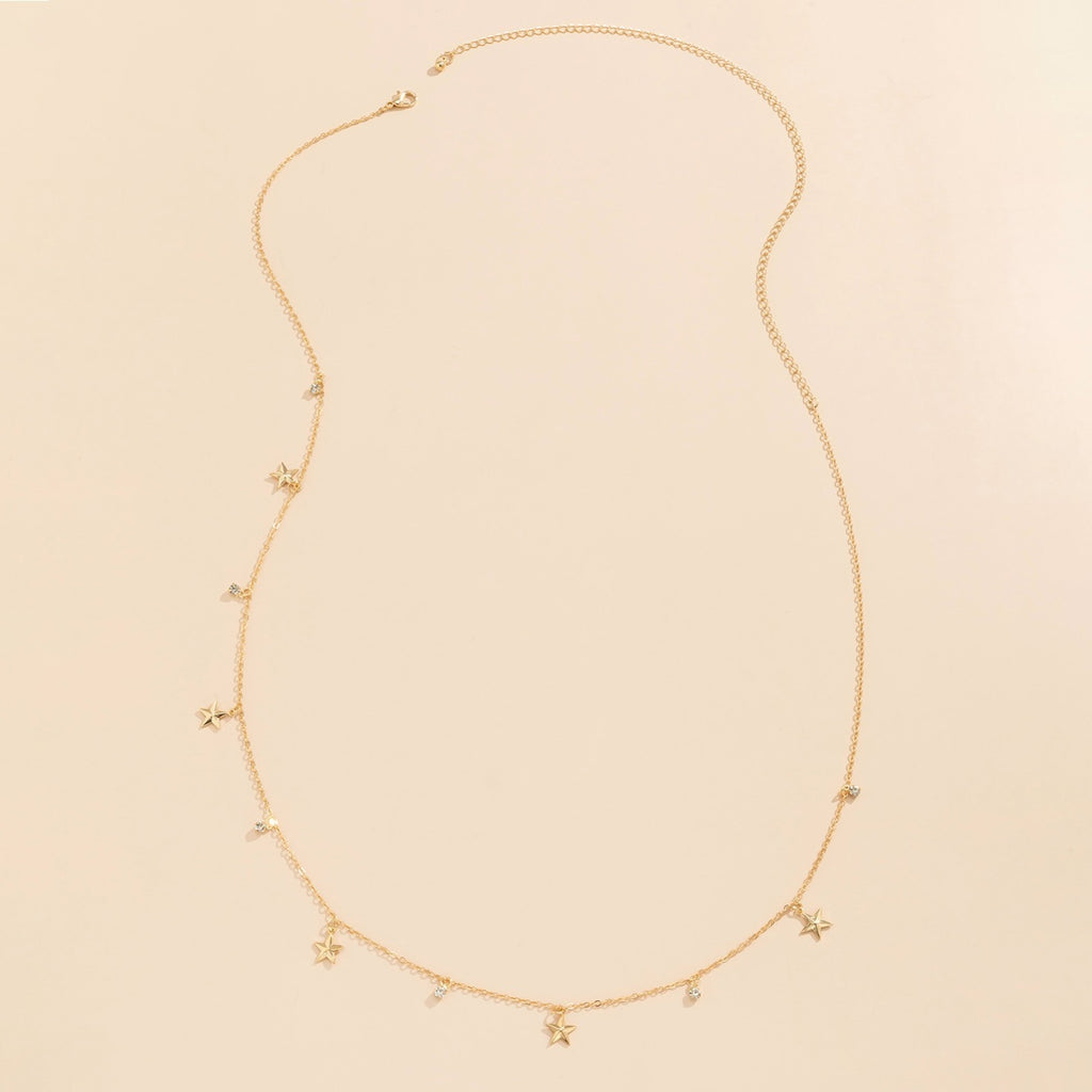Gorgeous Kpop Crystal Star Pendant Belt - Add a Touch of Glitz to Your Outfit!
