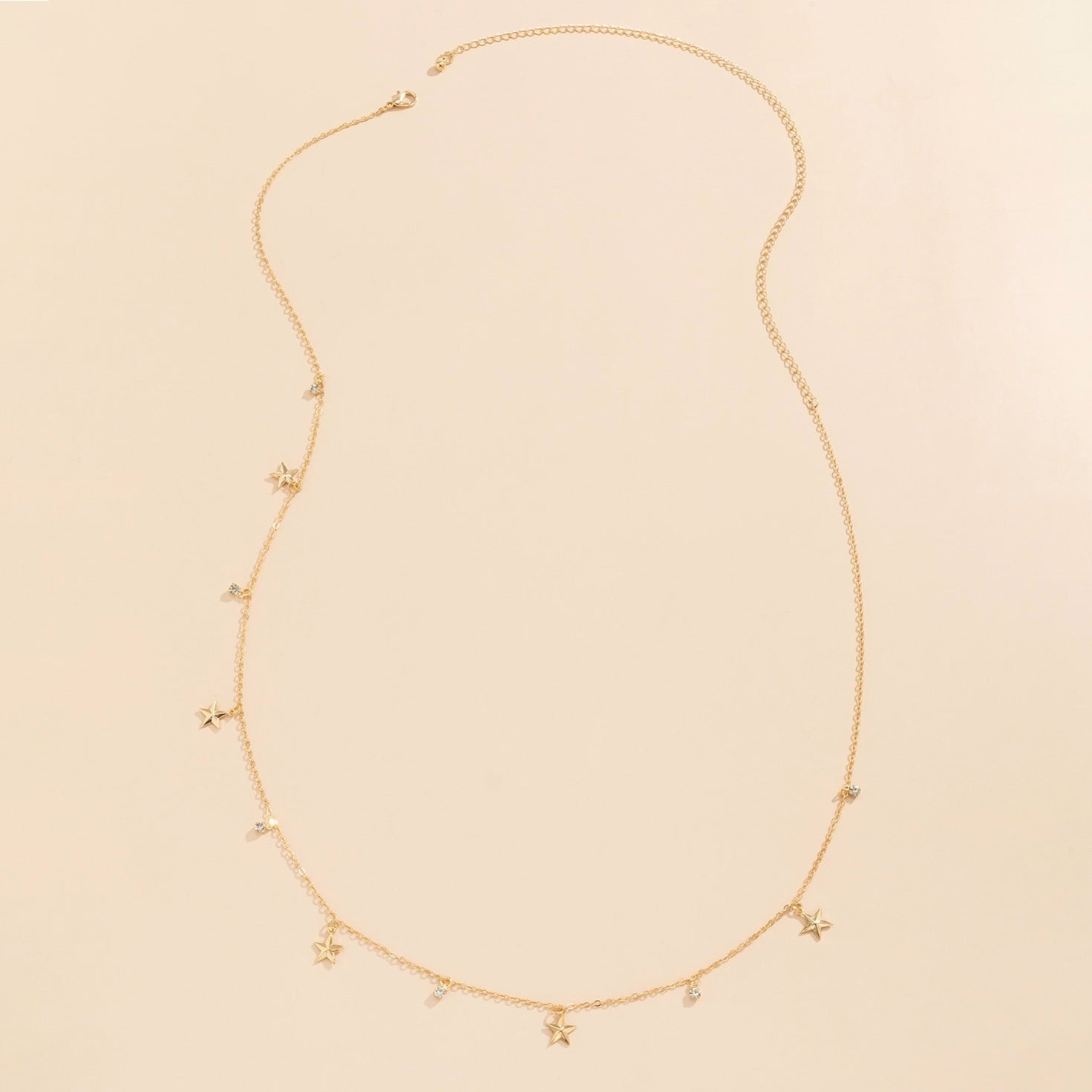 Gorgeous Kpop Crystal Star Pendant Belt - Add a Touch of Glitz to Your Outfit!