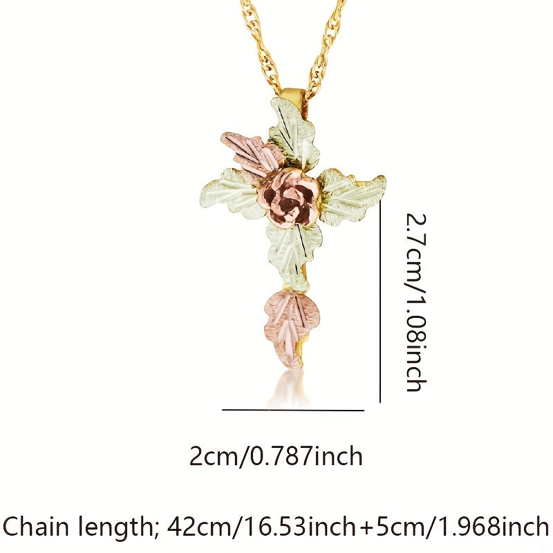 Elegant Leaf Design Necklace & Finger Ring Jewelry Set Female Holiday Daily Party Decor Ornament