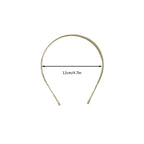 Add a Touch of Luxury to Your Look with Our Golden Alloy Metal Wide Hair Band Head Band - Perfect for Parties and Proms!