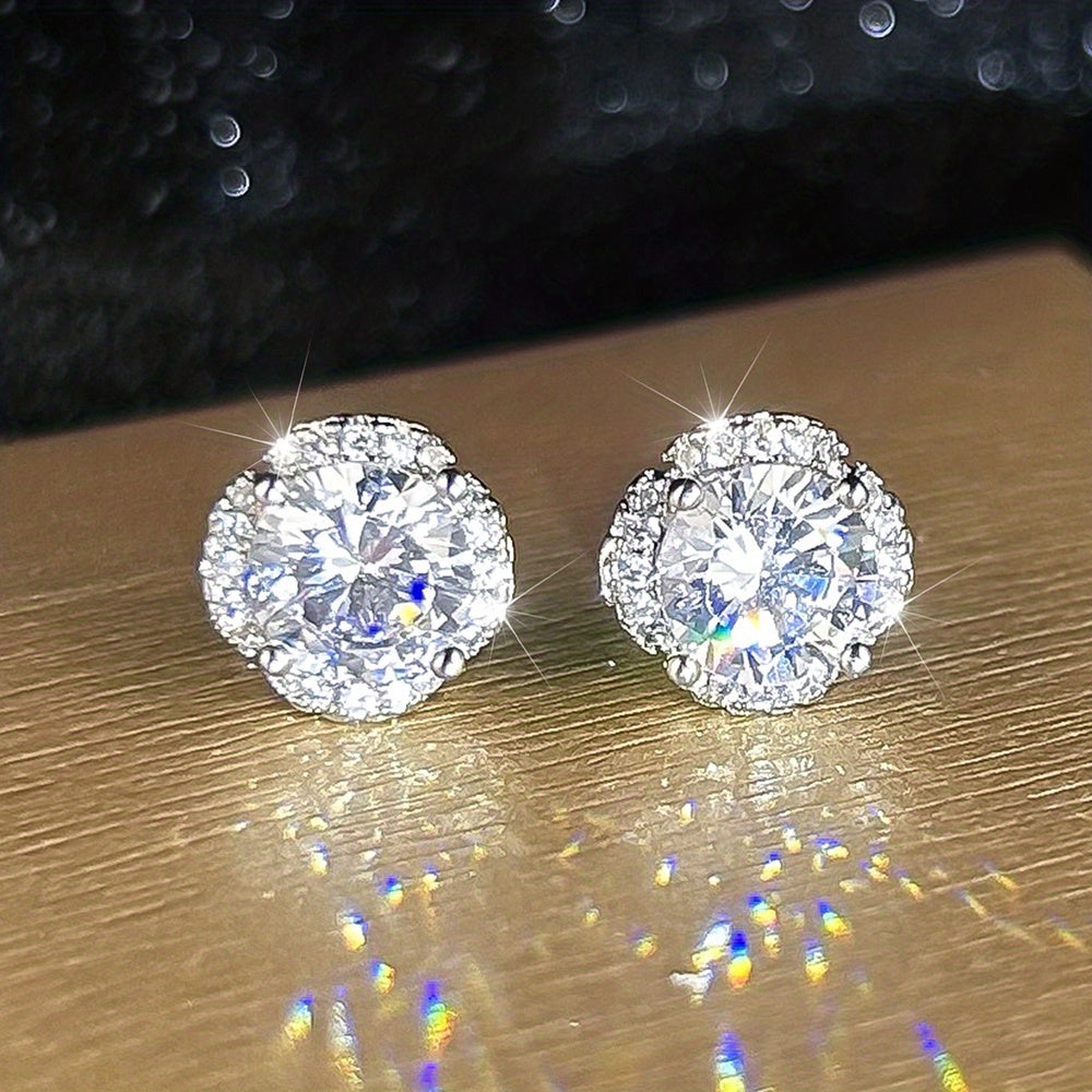 Gorgeous Zircon Stud Earrings - An Elegant Gift For Any Woman or Girl!