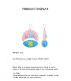 LB Pink Eyes Unique Exaggerated Earrings LOJL33