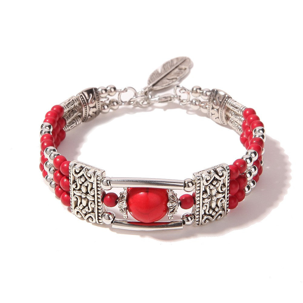 Add a touch of vintage boho charm with our Turquoise Bracelet for Women