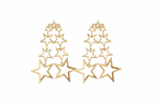 FN Star Long Pentagram Pendant Earrings LOJS94