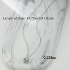 Shiny Pendant Necklace Star & Moon Shape Sparkly Zircon Delicate Rope Chain Necklace Very Practical And Popular Jewelry Gift