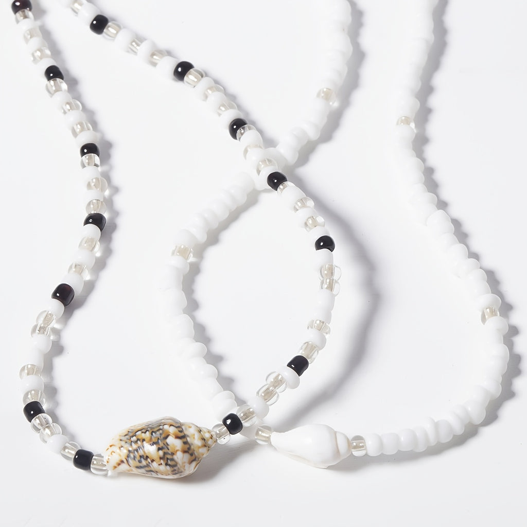 Gorgeous 2-Piece Guipure Decor Necklace Set - Perfect for Holiday Style!