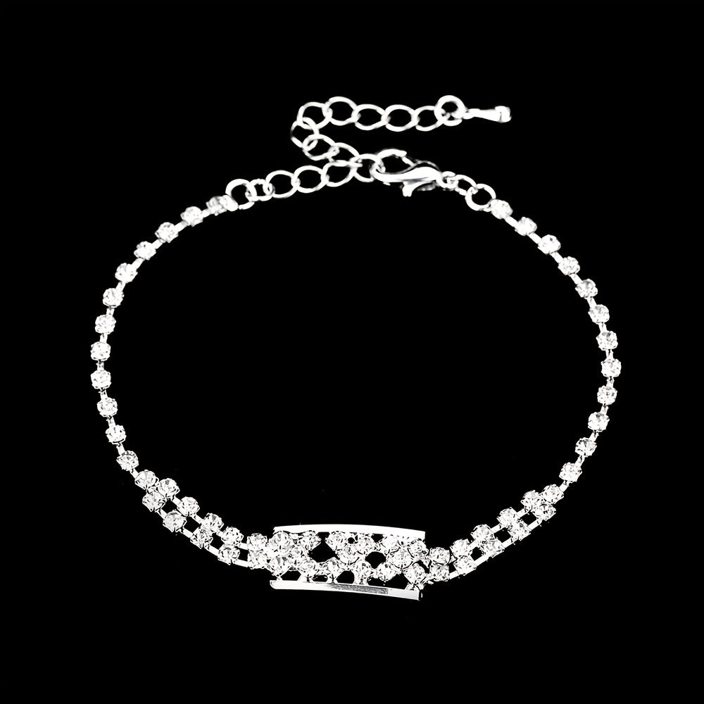 Elegant Rhinestone Choker Necklace Set for Women and Girls - Perfect for Prom and Special Occasions