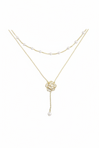 FN Sexy Clavicle Chain Flower Pendant Necklace LOJS50