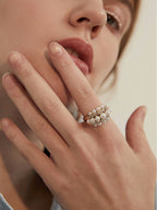 FN Simple Artificial Pearl Ring LOJS19