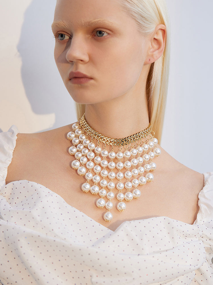 FN Minimalist Tassel Collarbone Chain Party Necklace LOJS30