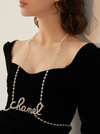 FN Letters Temperament Belt Sweater Chain LOJS35