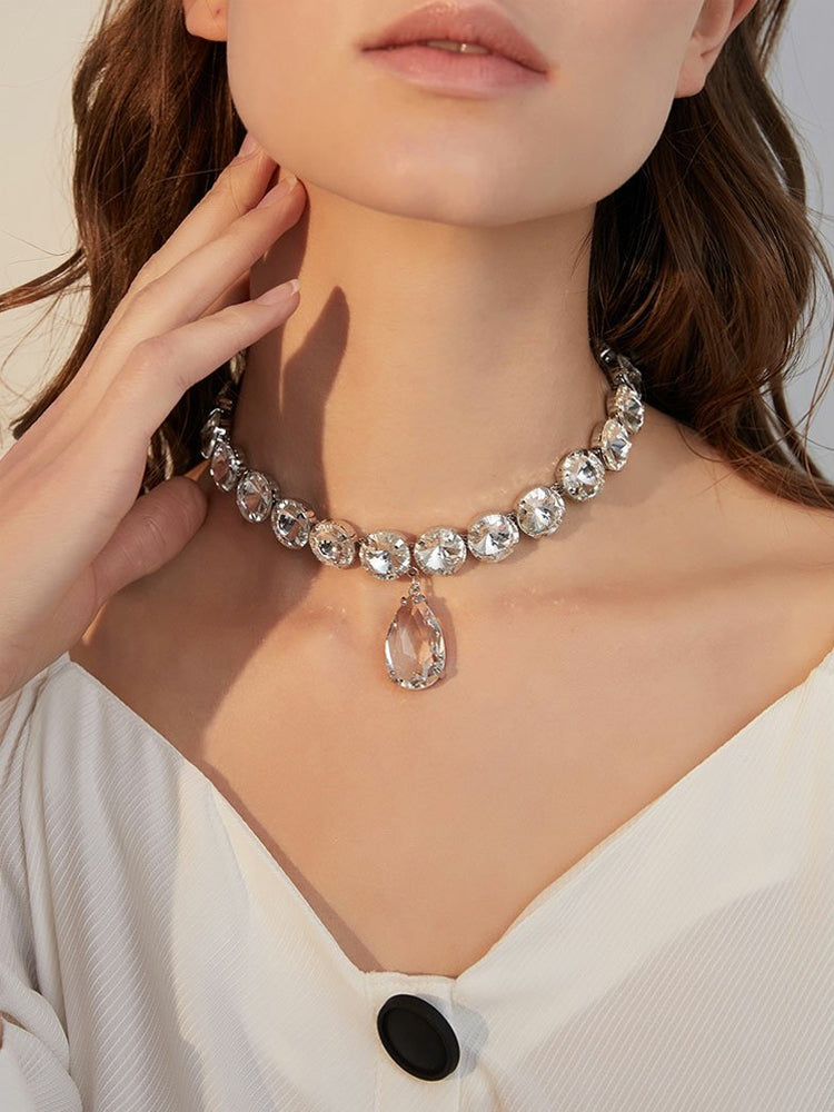 FN Short Clavicle Chain Temperament Necklace  LOJS36