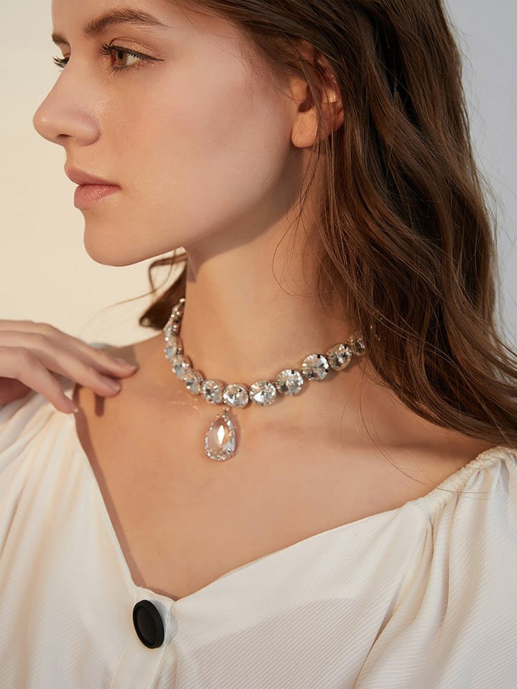 FN Short Clavicle Chain Temperament Necklace  LOJS36