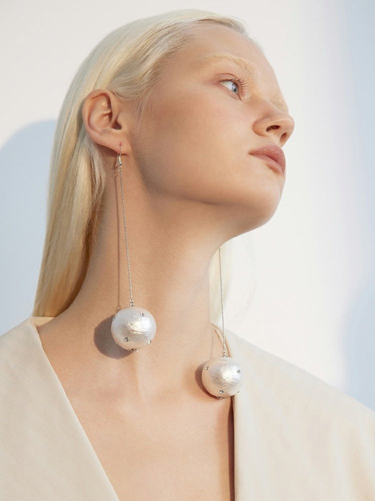 FN Long Temperament Ball Drop Earrings LOJS42