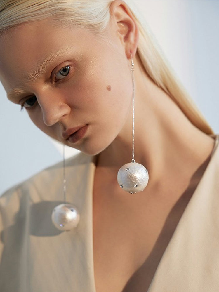 FN Long Temperament Ball Drop Earrings LOJS42