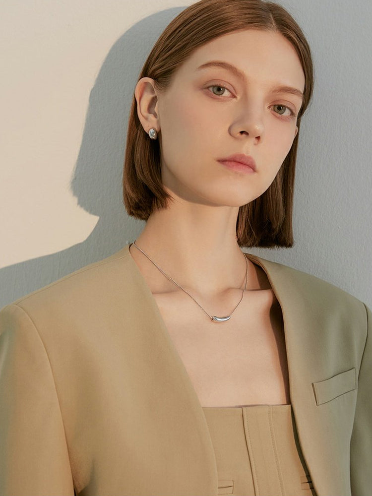 FN Pepper Pendant Clavicle Chain Necklace LOJS59