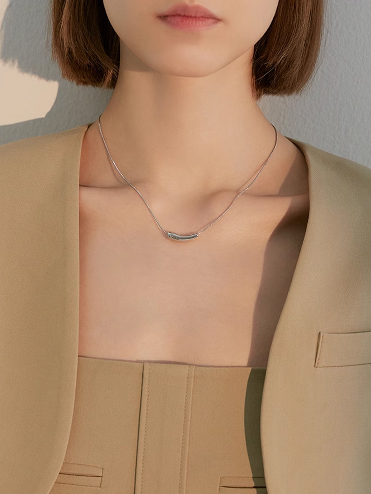 FN Pepper Pendant Clavicle Chain Necklace LOJS59