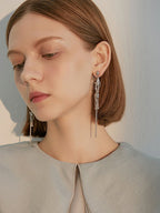 FN Long Appear Slimming Tassel Earrings LOJS6