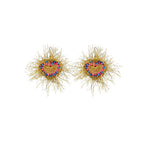 LB Love Fireworks Earrings Gold Ear Clip LOJL27