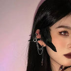 Halloween Integrated Love Pendant Cross Chain Earrings LJH50